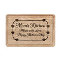 Mom's Kitchen Engraved Wooden Cutting Board — "Made with Love" Mother's Day Gift
