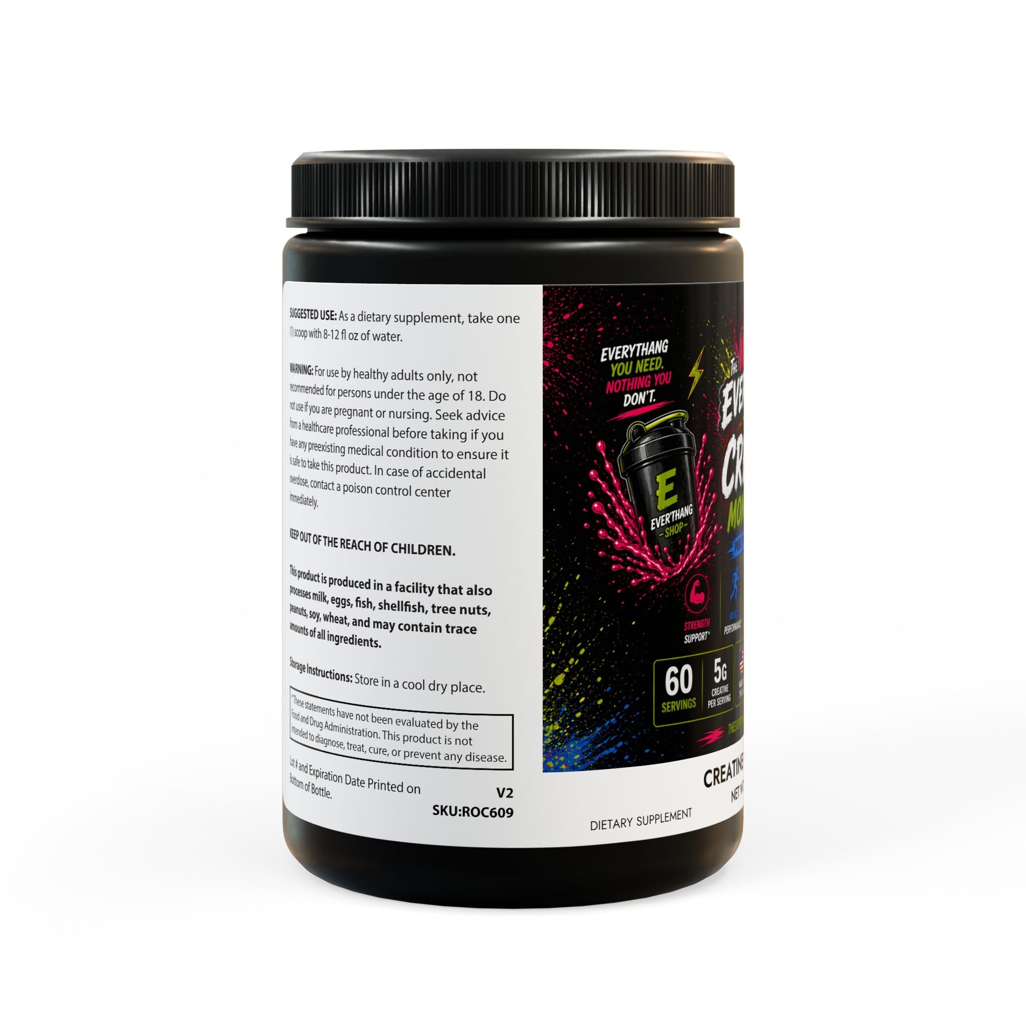 Creatine Monohydrate Supplement (300g, 10.58oz)
