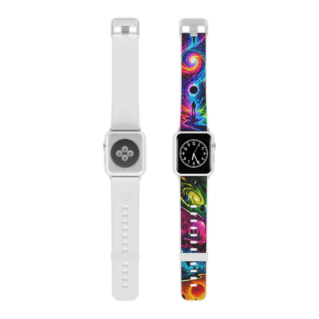 Apple Watch Band — Colorful Cosmic Vortex Design