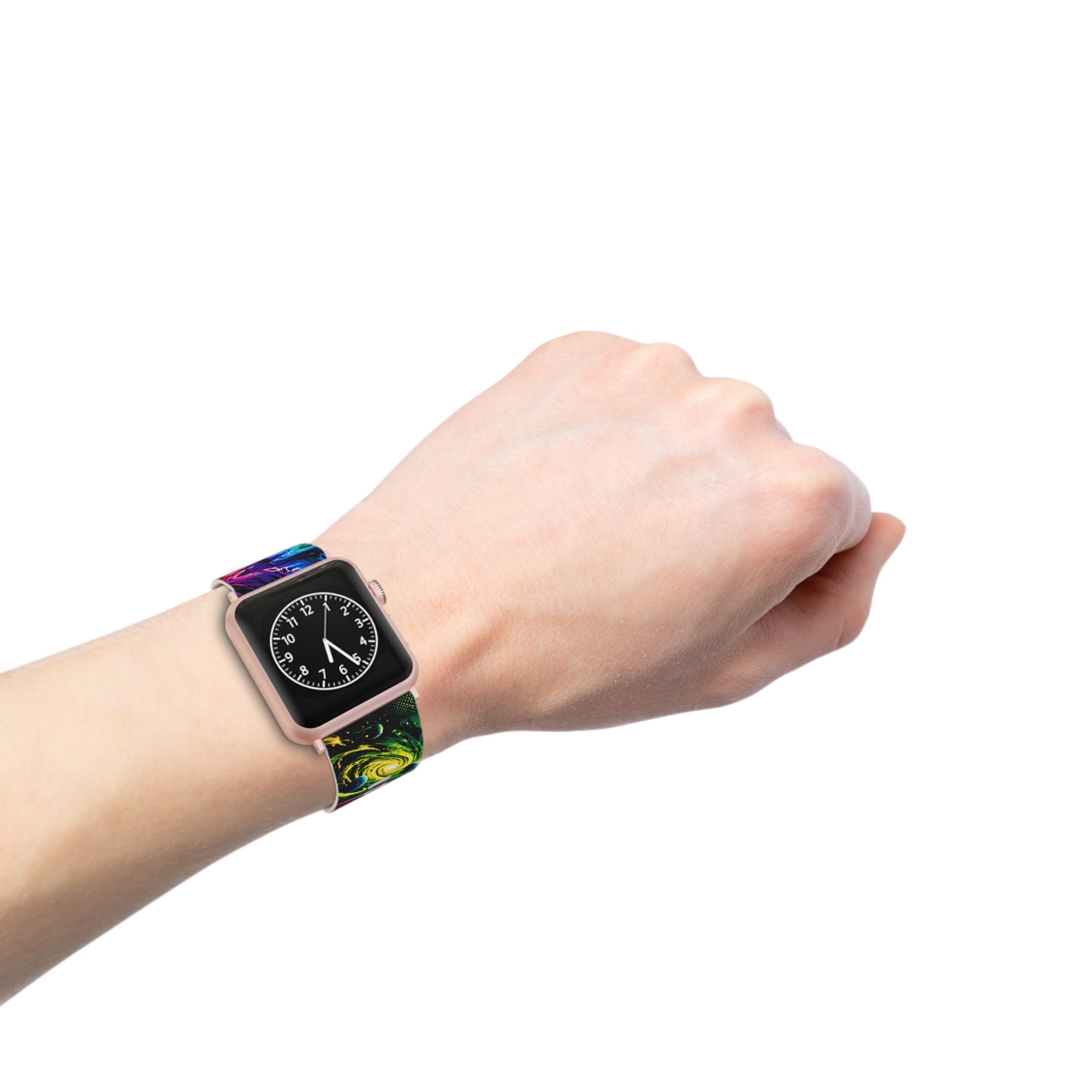 Apple Watch Band — Colorful Cosmic Vortex Design