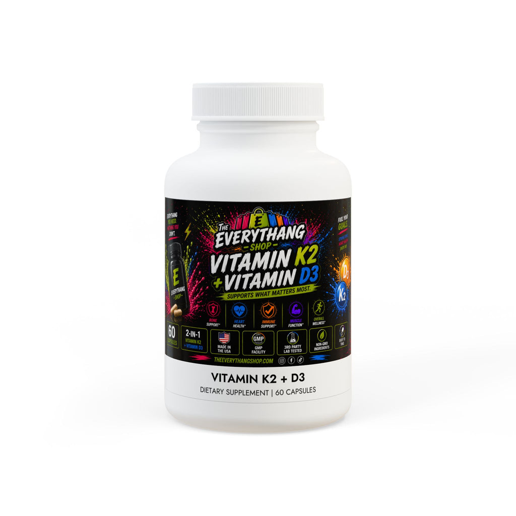 Vitamin K2 + D3 Supplement (60 Capsules)