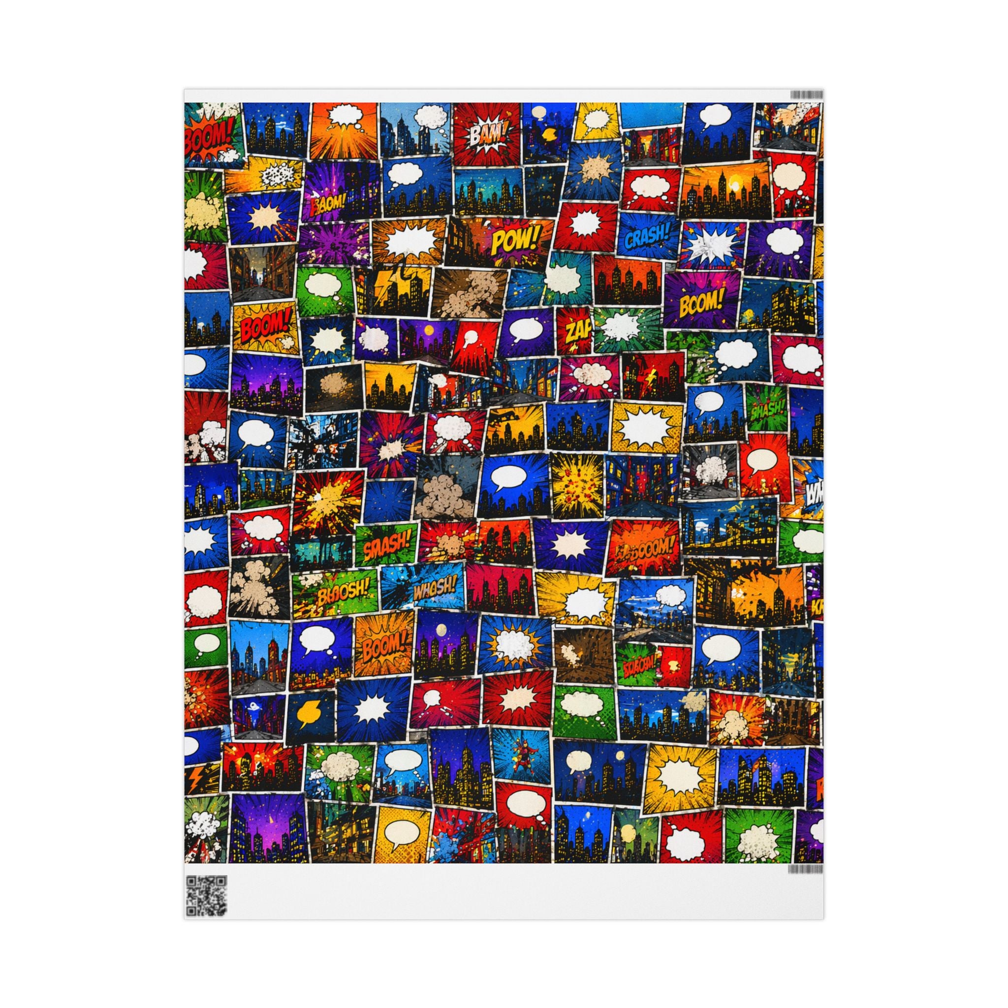 Comic Strip Gift Wrap — Colorful Wrapping Paper